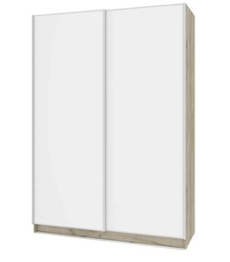Шкаф 2-х дверный Браун Б661, Серый дуб - Белый в Ангарске