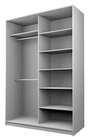 Шкаф 2-х дверный MAX МШ-23-6-18-11, Профиль Серебро/Цвет Серый в Ангарске - изображение 1