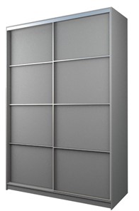 Шкаф 2-х дверный MAX МШ-23-6-18-11, Профиль Серебро/Цвет Серый в Ангарске