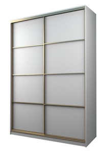 Шкаф 2-х дверный MAX МШ-23-6-18-11, Профиль Золото/Цвет Белый в Ангарске - предосмотр