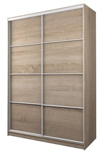 Шкаф 2-х дверный MAX МШ-25-6-16-11, Профиль Белый/Цвет Дуб Сонома в Ангарске