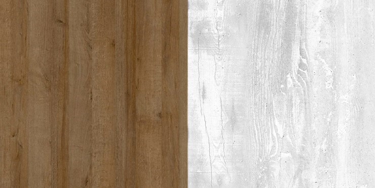 Шкаф угловой Пайн, ПП6, Дуб Крафт/Бетон Пайн в Ангарске - изображение 2