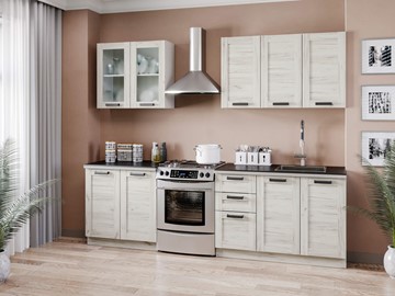 Модульный кухонный гарнитур Винченца 2600 (Белый/Дуб крафт белый) в Ангарске