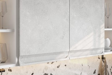 Угловой модульный гарнитур Вельвет, бетон графит/бетон снежный в Ангарске - предосмотр 4