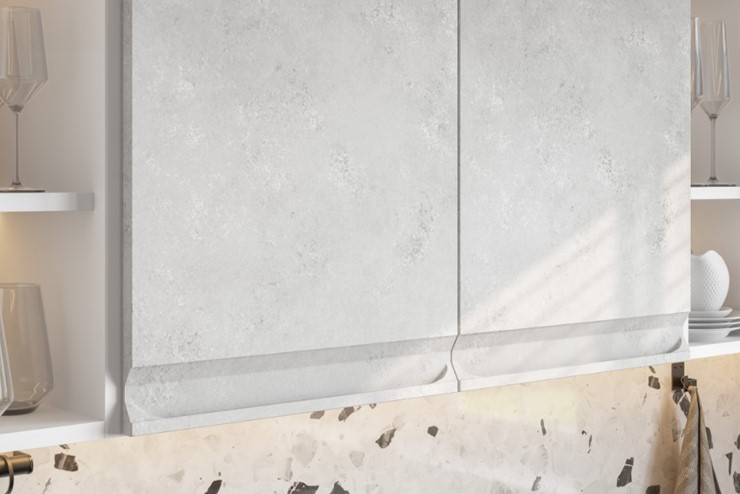 Угловой модульный гарнитур Вельвет, бетон графит/бетон снежный в Братске - изображение 4