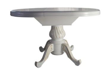 Кухонный стол раскладной Ф-100(130), на одной ножке, (стандартная покраска) в Ангарске - предосмотр 2