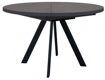 Кухонный стол раскладной Dikline RD120 Хромикс бронза/ножки черные в Ангарске
