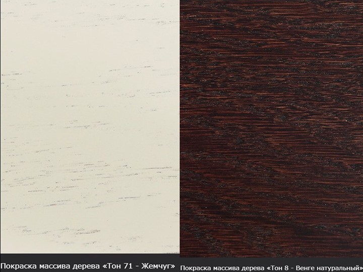 Обеденный раздвижной стол Фабрицио-1 исп. Круг 820, Тон 9 (Морилка/Эмаль) в Ангарске - изображение 14