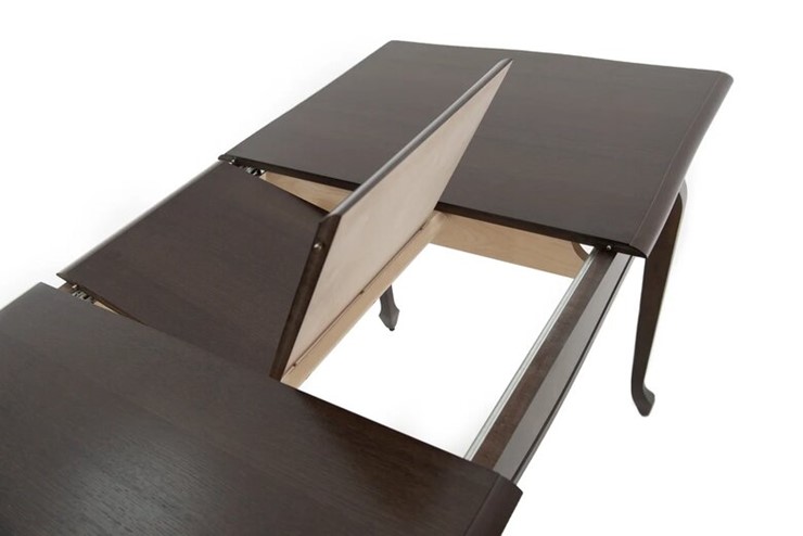 Кухонный стол раздвижной Кабриоль 1200х800, (Тон 7 - Орех тёмный) Морилка/Эмаль в Ангарске - изображение 8