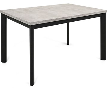 Обеденный раздвижной стол Нагано-1L (ноги черные, светлый цемент) в Ангарске