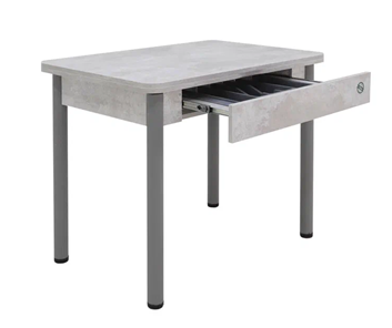 Кухонный раздвижной стол Прайм-3Р, Цемент светлый в Ангарске - предосмотр 2