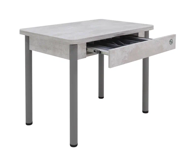 Кухонный раздвижной стол Прайм-3Р, Цемент светлый в Ангарске - изображение 2