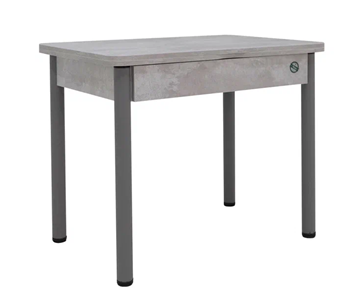 Кухонный раздвижной стол Прайм-3Р, Цемент светлый в Ангарске - предосмотр
