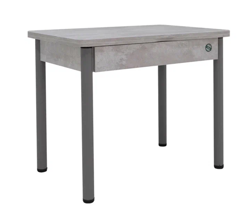 Кухонный раздвижной стол Прайм-3Р, Цемент светлый в Ангарске - изображение