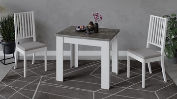 Кухонный раскладной стол Промо тип 3 (Белый/Ателье темный) в Ангарске - предосмотр 5