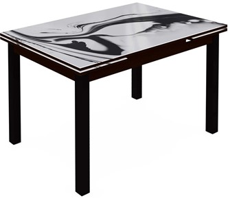 Раздвижной стол Шанхай исп.2 ноги метал. крашеные №21 (Exclusive h187/черный) в Ангарске