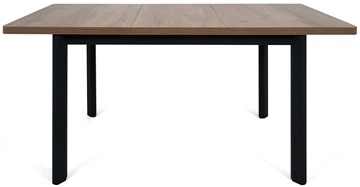 Кухонный раскладной стол Токио-2L (ноги металлические черные, дуб табако) в Ангарске - предосмотр 4