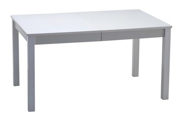 Кухонный стол раскладной Нагано-2 стекло белое opti (хром-лак) 1 в Братске