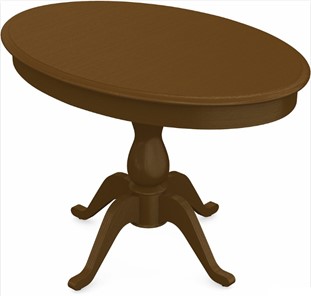 Кухонный раздвижной стол Фабрицио-1 исп. Эллипс, Тон 2 Покраска + патина с прорисовкой (на столешнице) в Ангарске