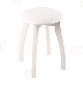 Кухонный стул Луго, аттика белый, каркас массив белый в Ангарске
