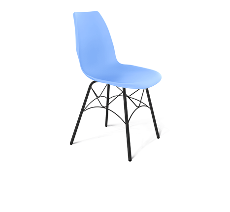 Кухонный стул SHT-ST29/S107 (голубой pan 278/черный муар) в Ангарске - изображение