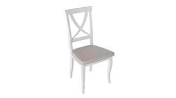 Обеденный стул Лион 2 (Белый матовый/тк № 110) в Ангарске