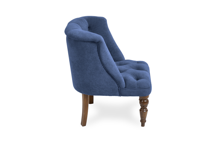 Кресло Бриджит синий ножки коричневые в Ангарске - изображение 2