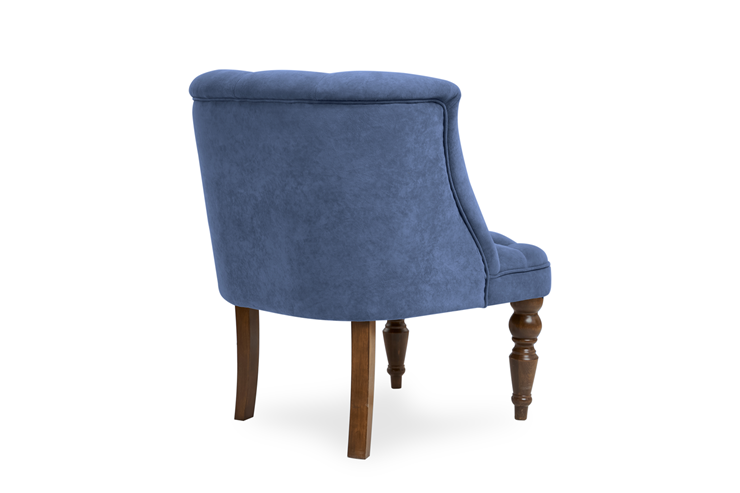 Кресло Бриджит синий ножки коричневые в Ангарске - изображение 3