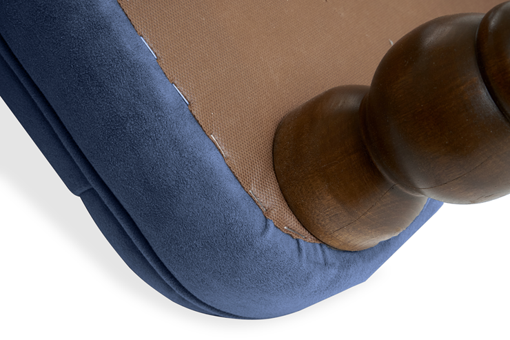 Кресло Бриджит синий ножки коричневые в Ангарске - изображение 7