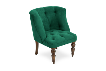 Кресло Бриджит зеленый ножки коричневые в Ангарске