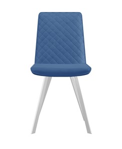 Мягкий стул 202, микровелюр B8 blue, ножки белые в Ангарске - предосмотр 1