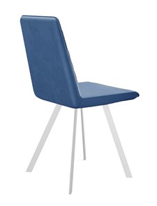 Мягкий стул 202, микровелюр B8 blue, ножки белые в Ангарске - предосмотр 2