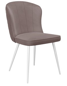 Кухонный стул 209, микровелюр B5 latte, ножки белые в Ангарске