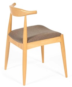 Кухонный стул BULL бук/ткань 54,5x54x75 Натуральный арт.19586 в Братске - предосмотр 1