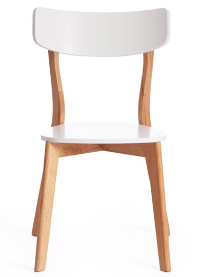 Обеденный стул Claire, дерево гевея/МДФ 48x49,5x81,5 Белый/натуральный (2 шт) арт.15113 в Ангарске - изображение 4