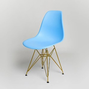 Обеденный стул DSL 110 Gold (голубой) в Ангарске