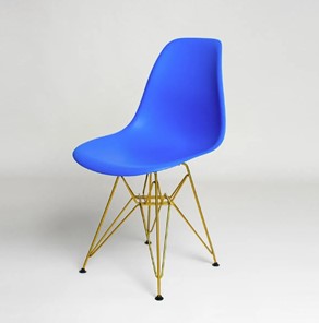 Обеденный стул DSL 110 Gold (синий) в Ангарске - предосмотр