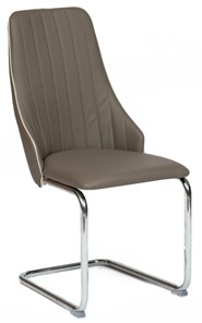 Обеденный стул FRATELLI (mod.8415) 44х62х97 пепельно-коричневый (окантовка слон.кость) в Ангарске