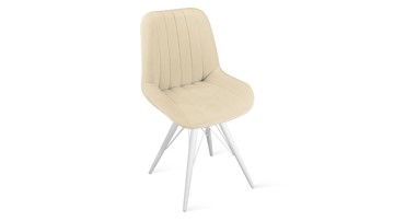 Обеденный стул Марвел Исп. 2 К3 (Белый матовый/Велюр Confetti Cream) в Ангарске