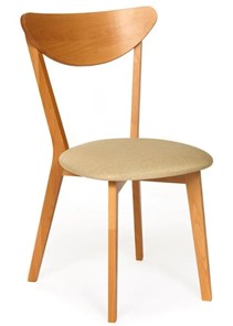 Кухонный стул MAXI (Макси), бук/ткань 86x48,5x54,5 Бежевый/ натуральный бук (2 шт) арт.13134 в Ангарске