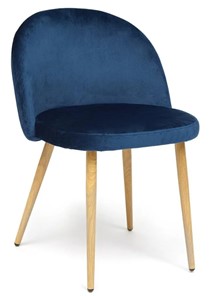 Кухонный стул MELODY (mod. 4997) 52х49х78 темно-синий/натуральное дерево в Ангарске