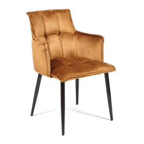 Кухонный стул SASKIA (mod. 8283) 55х61х85 коричневый (G-062-61)/черный в Ангарске - предосмотр