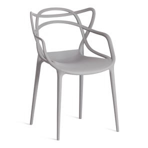 Стул кухонный Cat Chair (mod.028) пластик, 54,5*56*84 серый, арт.19626 в Ангарске