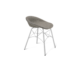 Обеденный стул SHT-ST19-SF1 / SHT-S107 (коричневый сахар/хром лак) в Ангарске