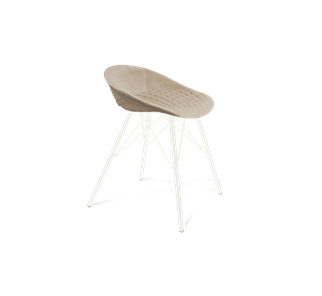 Обеденный стул SHT-ST19-SF1 / SHT-S37 (ванильный крем/белый муар) в Ангарске - предосмотр