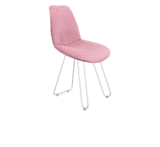 Обеденный стул SHT-ST29-С22 / SHT-S106 (розовый зефир/хром лак) в Ангарске