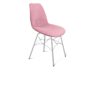 Обеденный стул SHT-ST29-С22 / SHT-S107 (розовый зефир/хром лак) в Ангарске