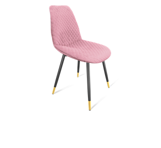 Обеденный стул SHT-ST29-С22 / SHT-S95-1 (розовый зефир/черный муар/золото) в Ангарске