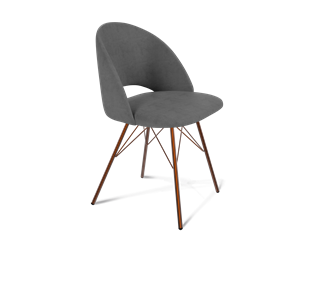 Обеденный стул SHT-ST34 / SHT-S37 (платиново-серый/медный металлик) в Братске