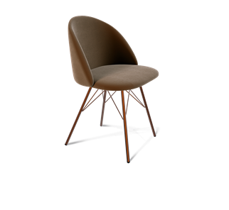 Обеденный стул SHT-ST35 / SHT-S37 (кофейный ликер/медный металлик) в Ангарске